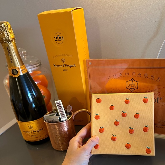 Hand painted canvas - textured art of oranges - Picture 4 of 4